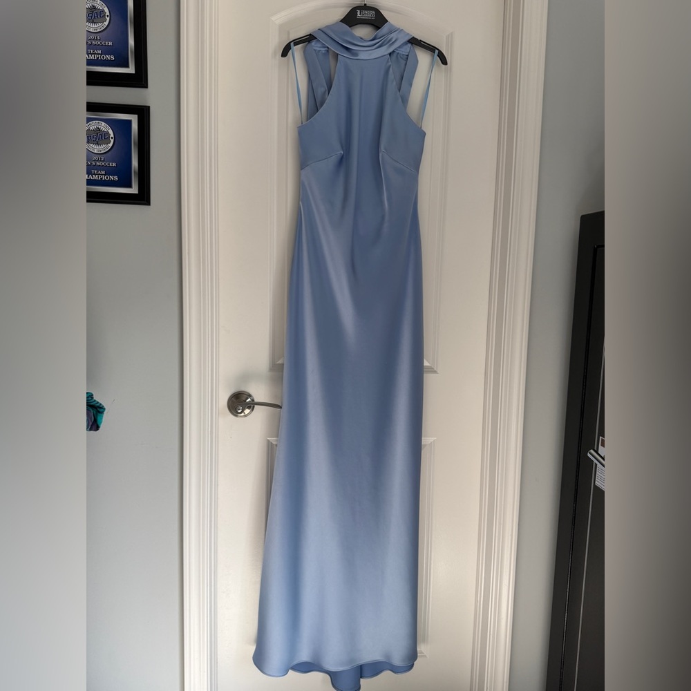 Aqua Light Blue Strapless Dress